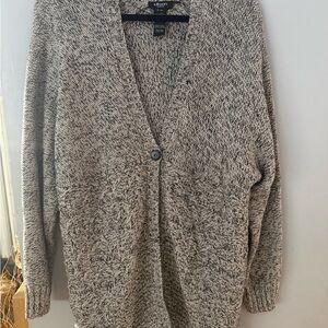 Chic Heathered European branded Cardigan Sweater